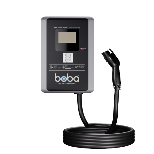 Boba Charge hardwired commercial EV charger