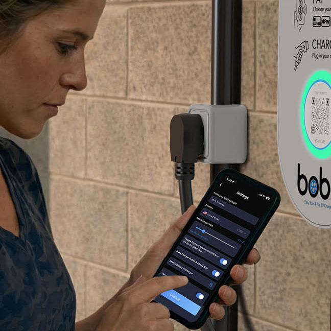 Pre-Order | Boba EV Charger Station With Wall Unit and QR Scan & Payment System
